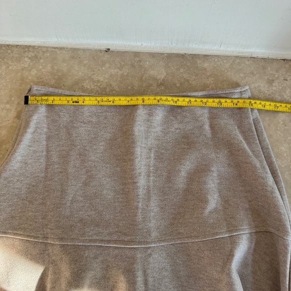 OGL Cashsoft Wool Like Flared Maxi Heather Oatmeal Beige Womens Size M - Picture 9 of 16